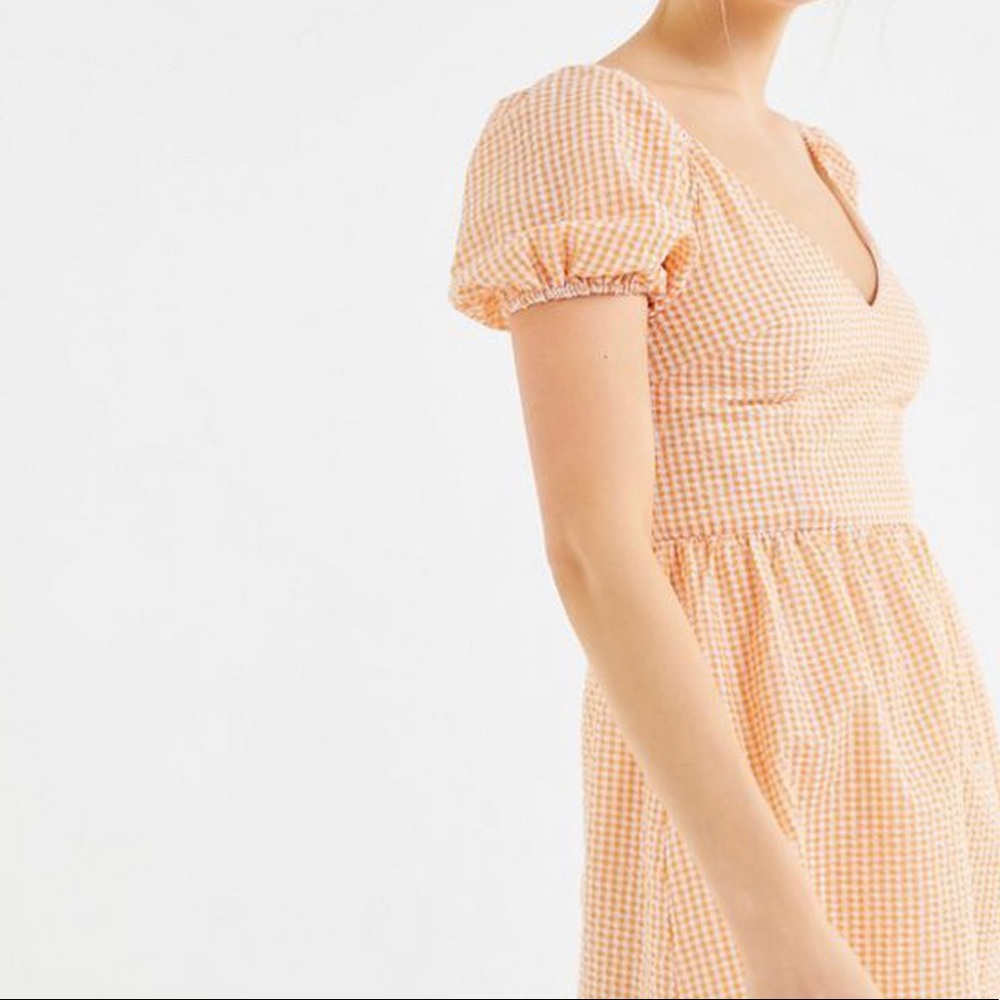 ISO URBAN GINGHAM PUFF DRESS